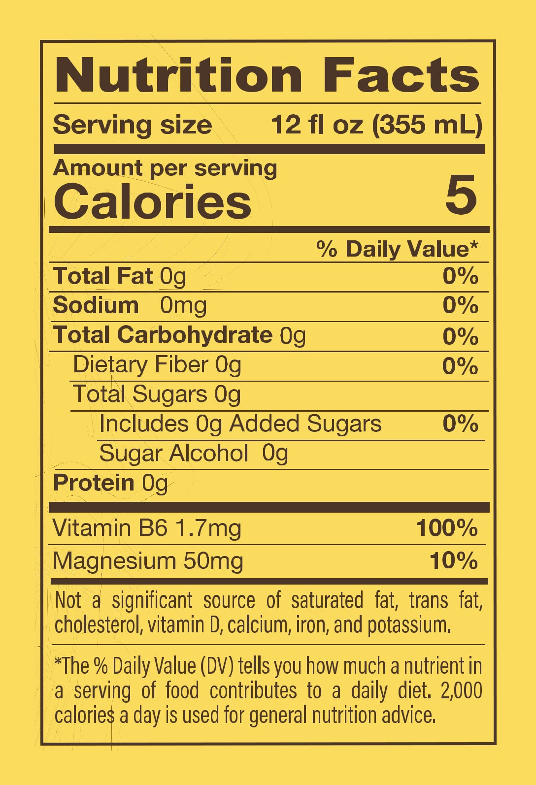 Melting Forest Functional D-Stress Coconut Pineapple - Nutrition Facts