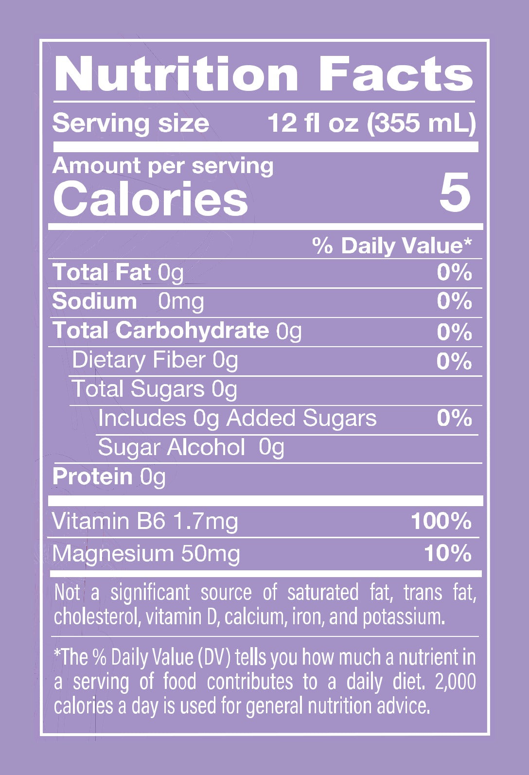 Melting Forest Functional D-Stress Strawberry Lavender - Nutrition Facts
