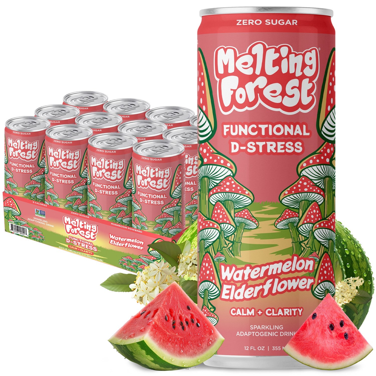 Melting Forest Functional D-Stress Watermelon Elderflower - 12-pack case