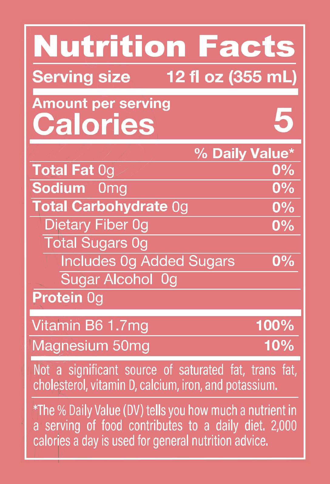 Melting Forest Functional D-Stress Watermelon Elderflower - Nutrition Facts
