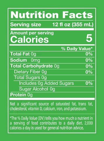Melting Forest Functional Energy Mango Guava - Nutrition Facts
