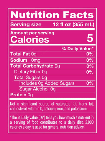 Melting Forest Functional Energy Strawberry Lemonade - Nutrition Facts