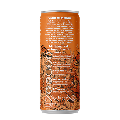 Melting Forest Functional Mushroom Mocktails — Master Case (6 x 4-packs)