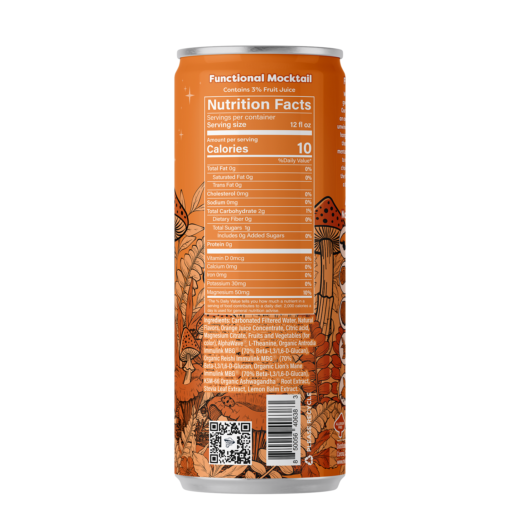 Melting Forest Functional Mushroom Mocktails — Master Case (6 x 4-packs)