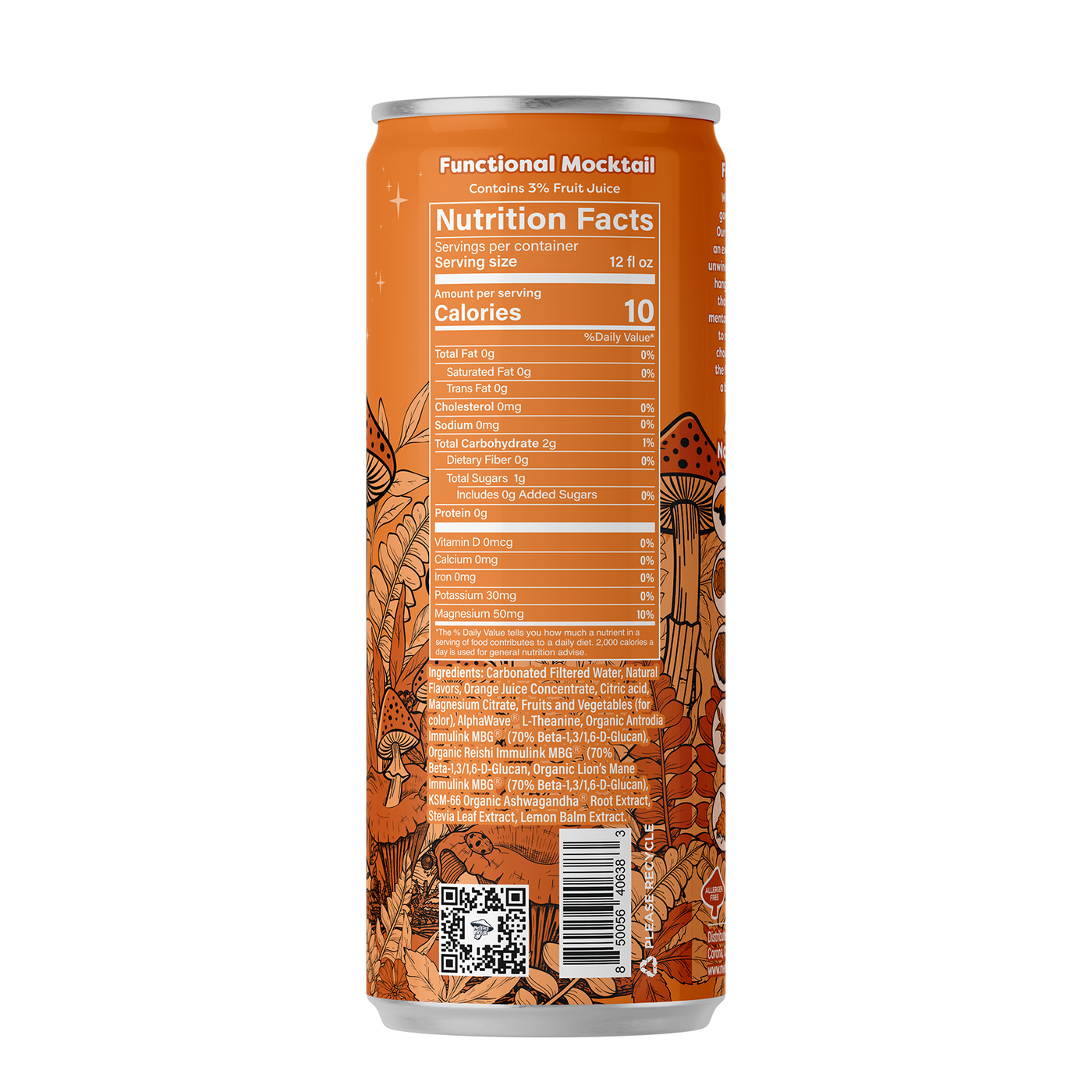 Melting Forest Functional Mushroom Mocktails — Master Case (6 x 4-packs)