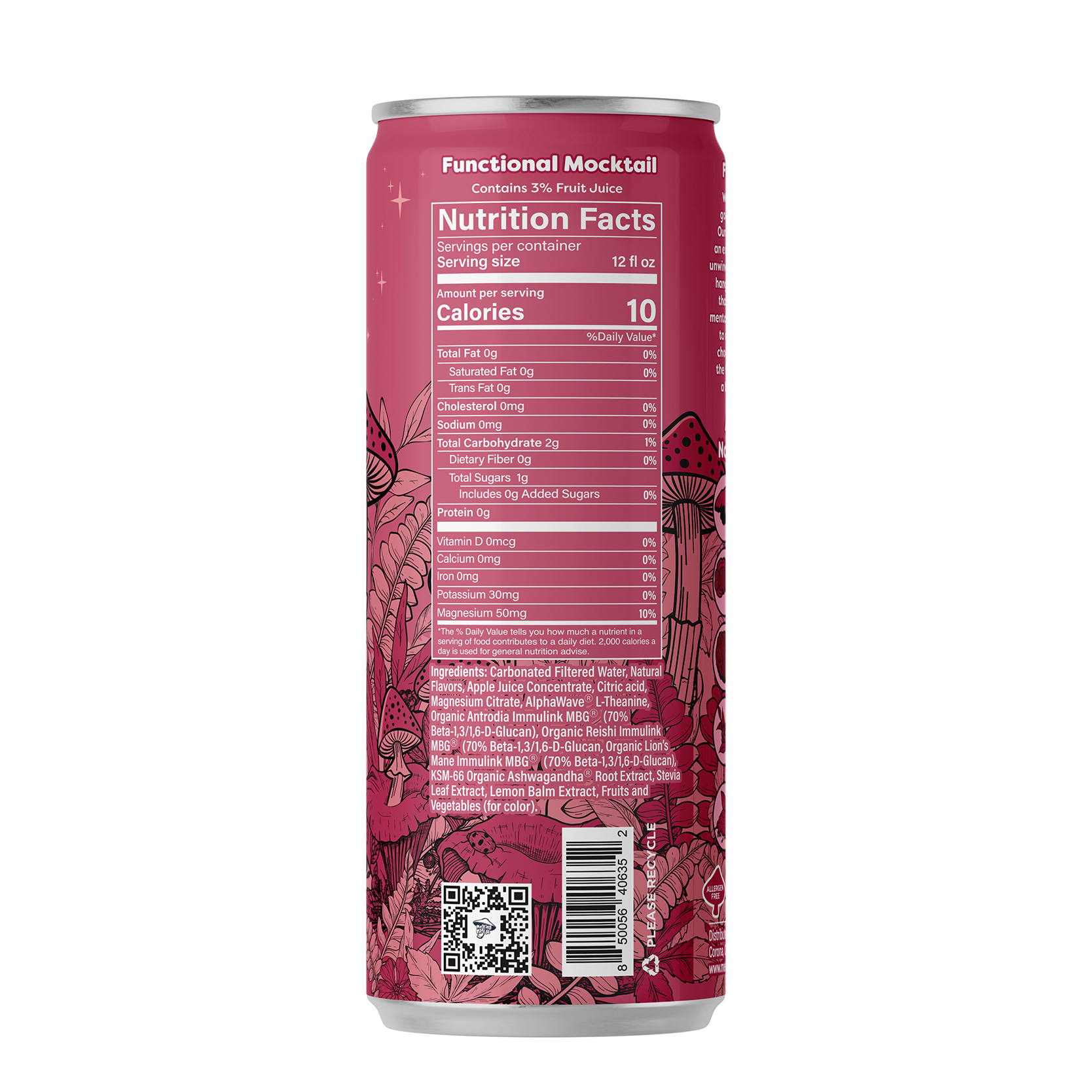 Melting Forest Functional Mushroom Mocktails — Master Case (6 x 4-packs)