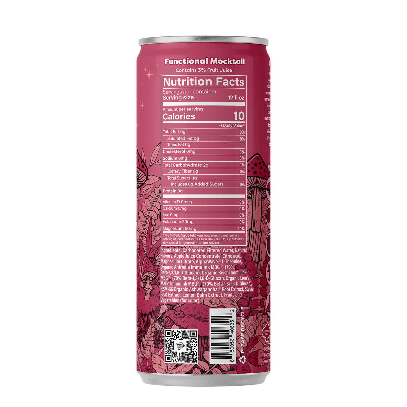 Melting Forest Functional Mushroom Mocktails — Master Case (6 x 4-packs)