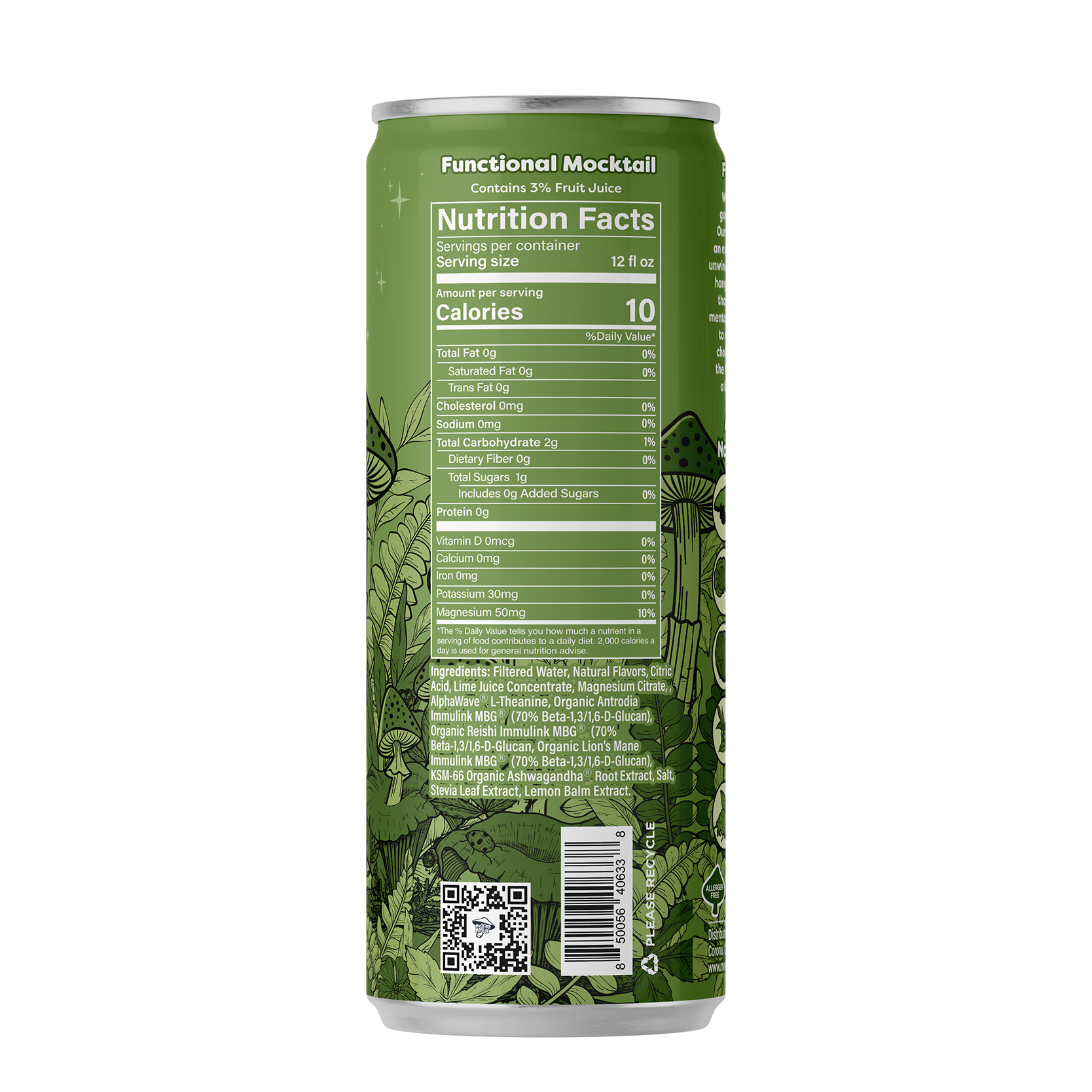 Melting Forest Functional Mushroom Mocktails — Master Case (6 x 4-packs)