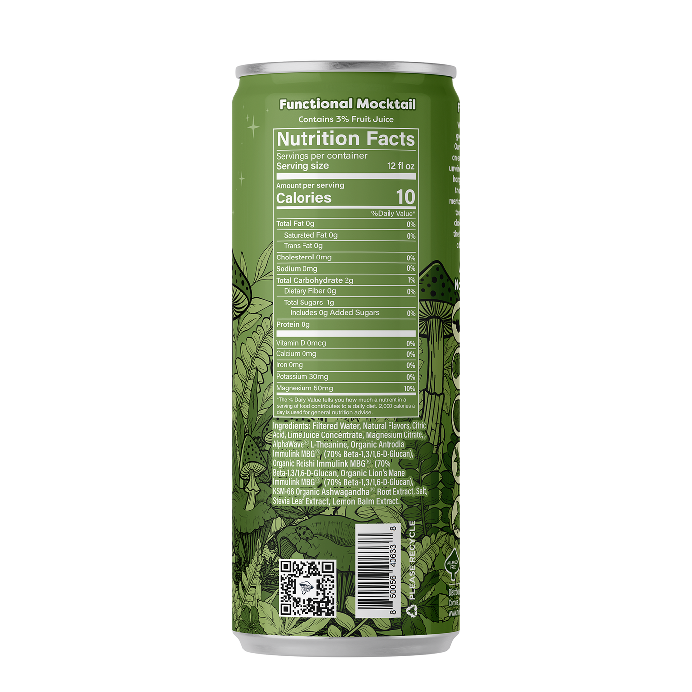 Melting Forest Functional Mushroom Mocktails — Master Case (6 x 4-packs)