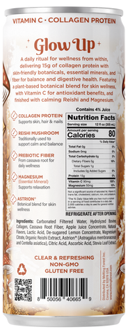 Melting Forest Glow Up Apple Ginger - back label