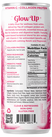 Melting Forest Glow Up Hibiscus Berry - back label