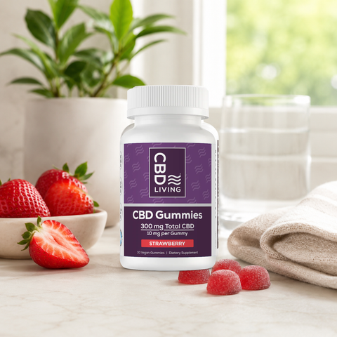 CBD Living Gummies 300mg Strawberry