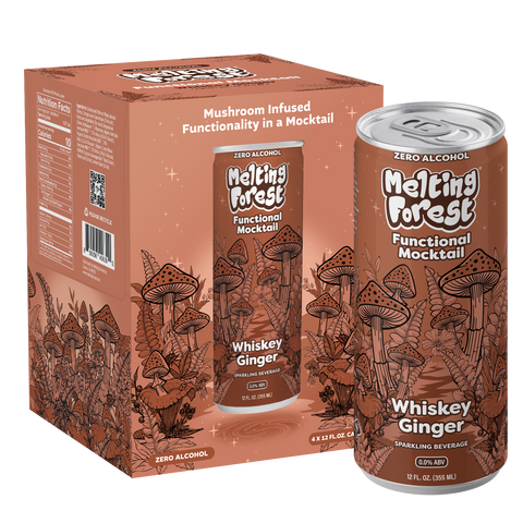 Melting Forest Functional Mushroom Mocktails — Master Case (6 x 4-packs)