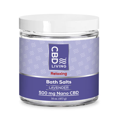 CBD Living Lavender Bath Salt (500 mg)